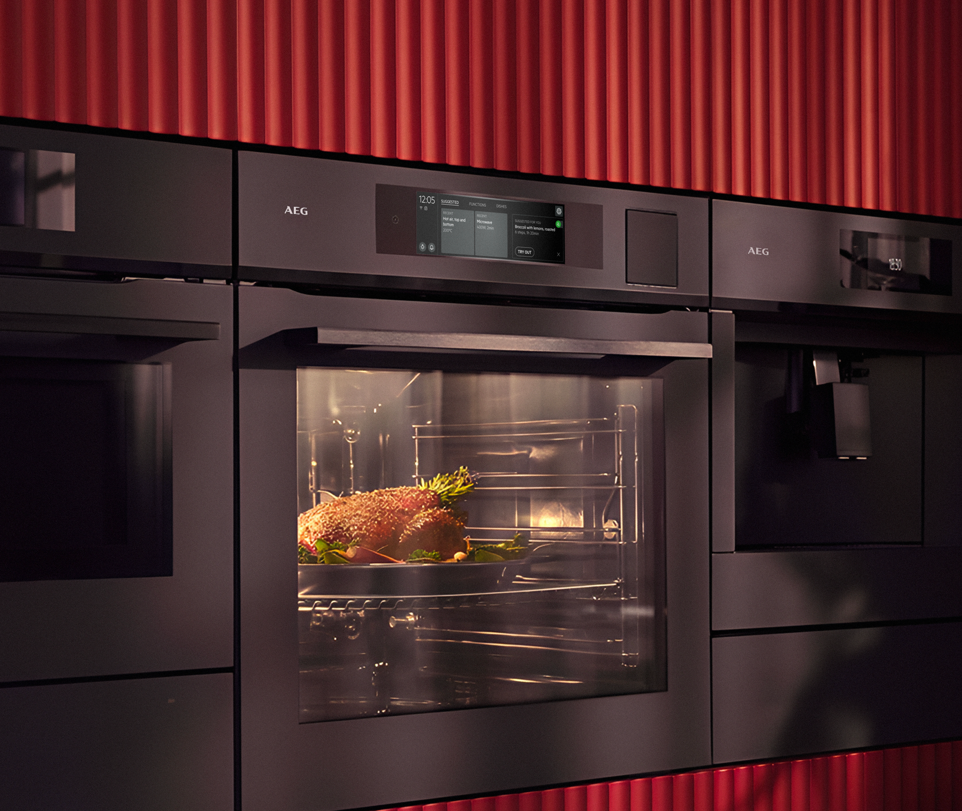 Oven interface screen